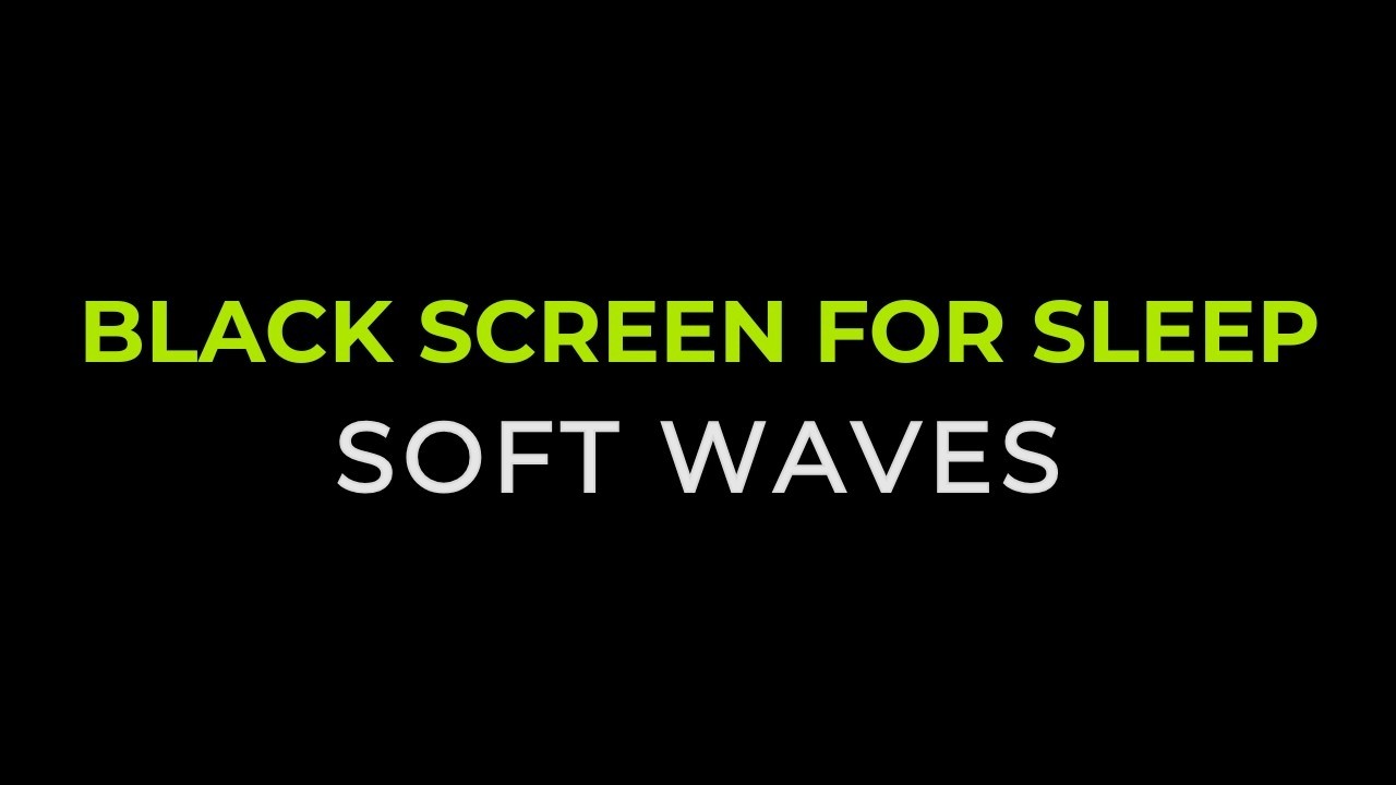 Black Screen for Sleep | Ocean Waves | Deep Relaxation | Stereo