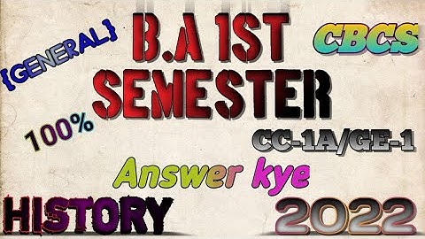 1st semester history question answer 2022// Burdwan University// B.A .1st semester Examination //