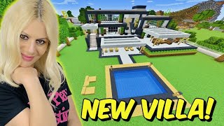 Επιτελουσ Ετοιμη Η Καινουργια Βιλα Μασ Minecraft Lets Play Kristina 