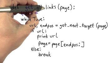 Starting Get All Links Solution - Intro to Computer Science