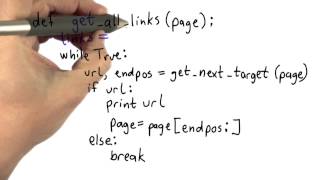 Starting Get All Links Solution - Intro to Computer Science