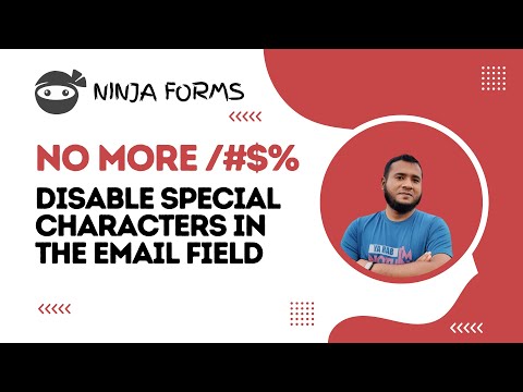 Disallow Special Characters In The Ninja Forms Email Field