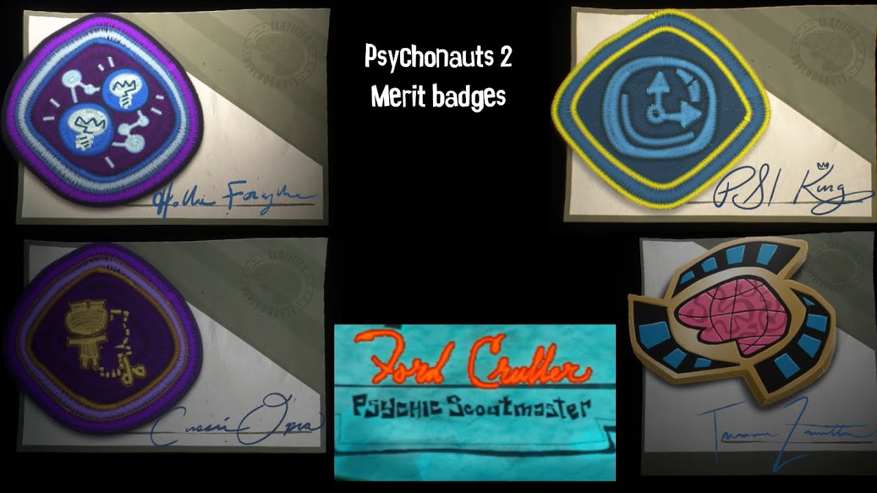 Psychonauts 2 All Merit Badge animations YouTube