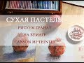 СУХАЯ ПАСТЕЛЬ: рисуем гранат на Canson Mi-Teintes