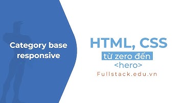 Danh mục - base responsive | CSS phần Navbar