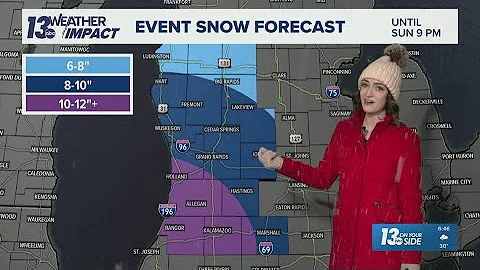 13 ON YOUR SIDE Forecast: Lake-Effect Bringing More Snow Sunday