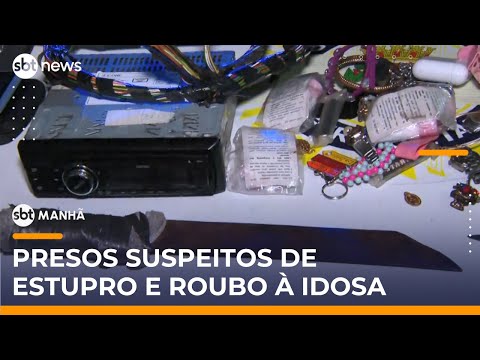 Video homens-sao-presos-suspeitos-de-sequestro-estupro-e-roubo-de-idosa-em-sp-sbt-manha