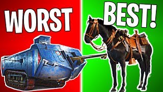 RANKING EVERY VEHICLE IN BF1 FROM WORST TO BEST! | Battlefield 1