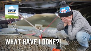 Ep. 304: What Have I Done?! | RV water tank repair