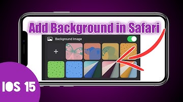 How to CHANGE BACKGROUND in SAFARI on iPhone/iPad | IOS 15 Features