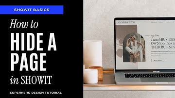 How to hide a page in Showit Easily