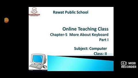 Computer I Class 2 I Ch-5 More About Keyboard I Part 1