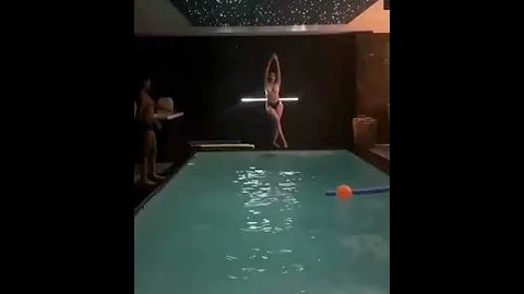 georgina and ronaldo jr swimming🔥