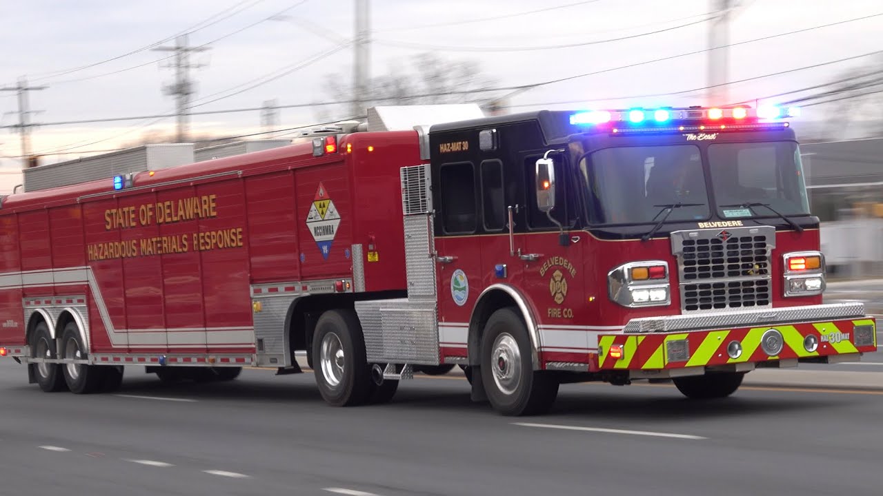 Belvedere Fire Company BRAND NEW Hazmat 30 Responding YouTube