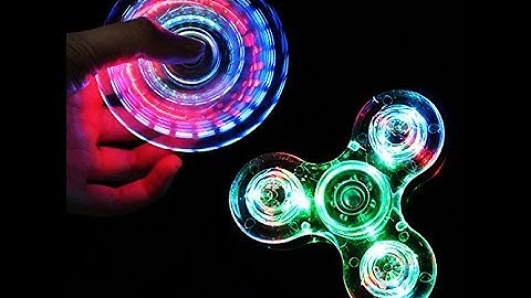 Cool Crystal LED Fidget Spinner - CRAZY Flashing Lights!