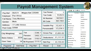 How to Create Advanced Payroll Management Systems with MS Access in Visual Basic. Net - Part 2 of 3