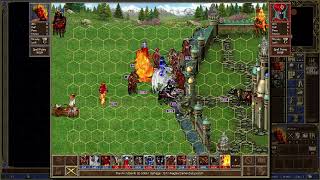 HoMM3: HotA - Inferno & Necropolis vs. Conflux & Fortress (Siege)