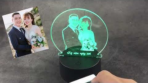Giới thiệu về đèn ngủ led 3d khắc hình theo yêu cầu tại Quà Tặng Legonna