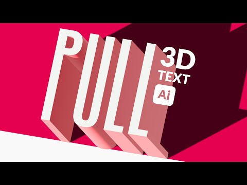HOW TO MAKE 3D STRETCHED TEXT | Adobe Illustrator tutorial
