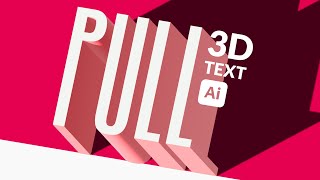 HOW TO MAKE 3D STRETCHED TEXT | Adobe Illustrator tutorial