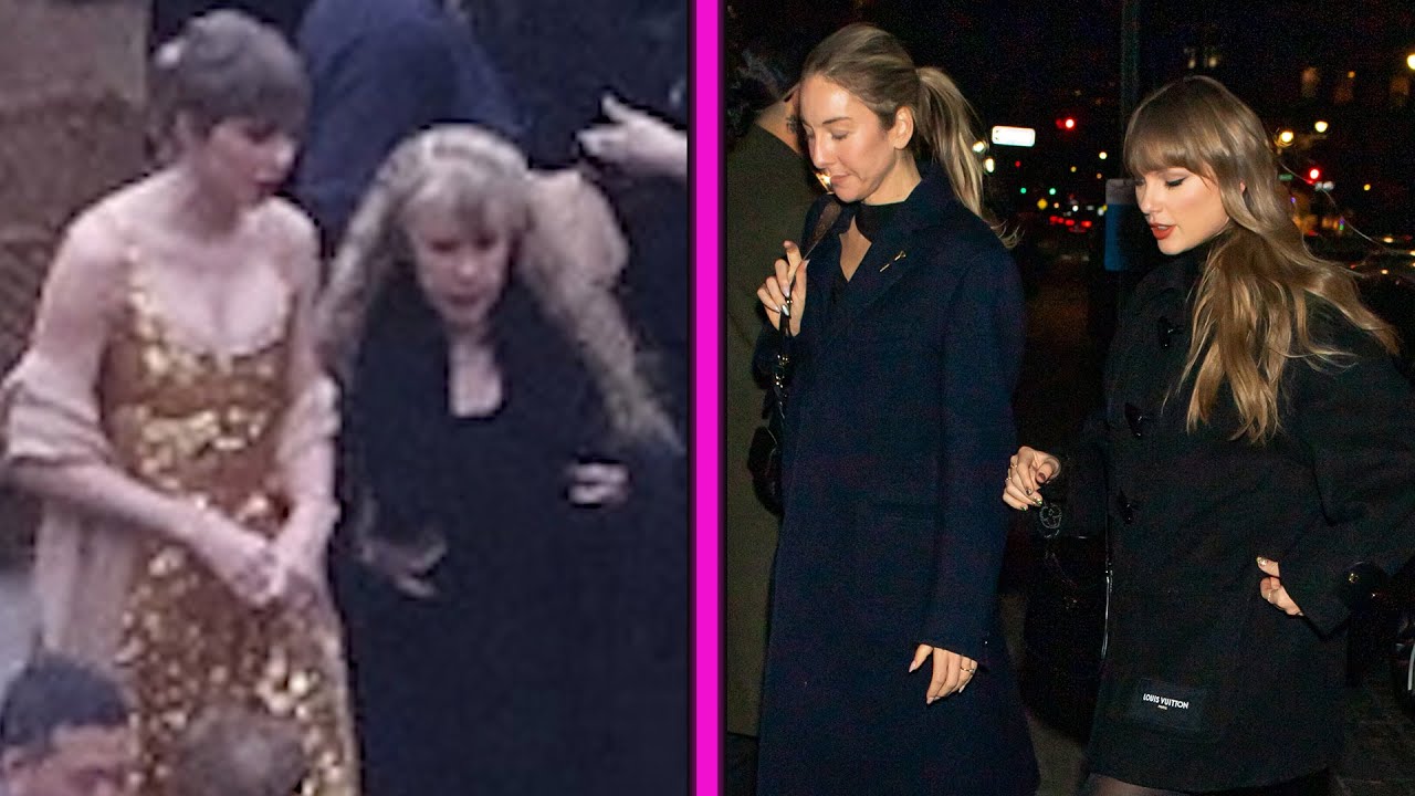 Taylor Swift Shimmers in Gold at Bestie Este Haim's Wedding
