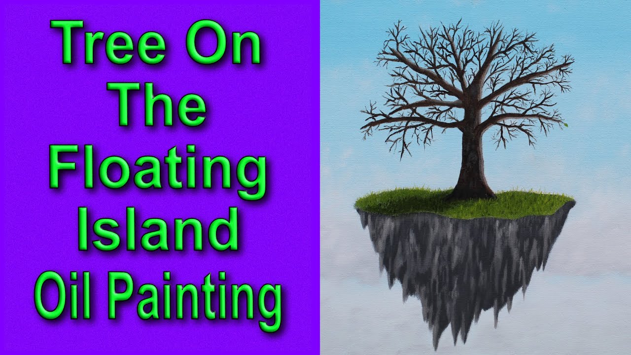 Tree On The Floating Island (Oil Painting)