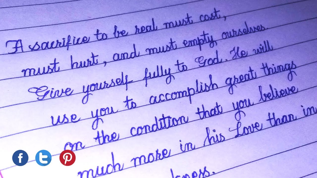 Calligraphy handwriting in ballpoint pen | Beautiful handwriting ...