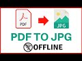 How to convert PDF to JPG image Offline on PC