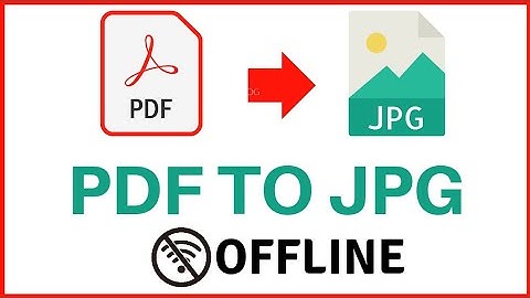 How to convert PDF to JPG image Offline on PC