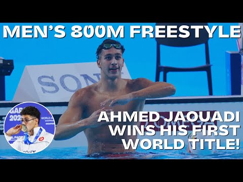 Ahmed Jaouadi Wins The Men S 800m Freestyle In Style