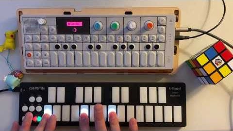 op-1 sampling and playing in 5/8 with the endless sequencer!