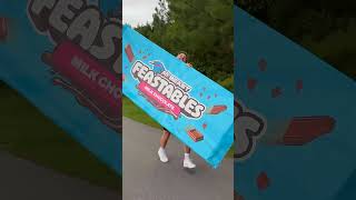 running with bigger and better feastables #mrbeast #googleearth #shortsviral #3d #viralshorts #yt