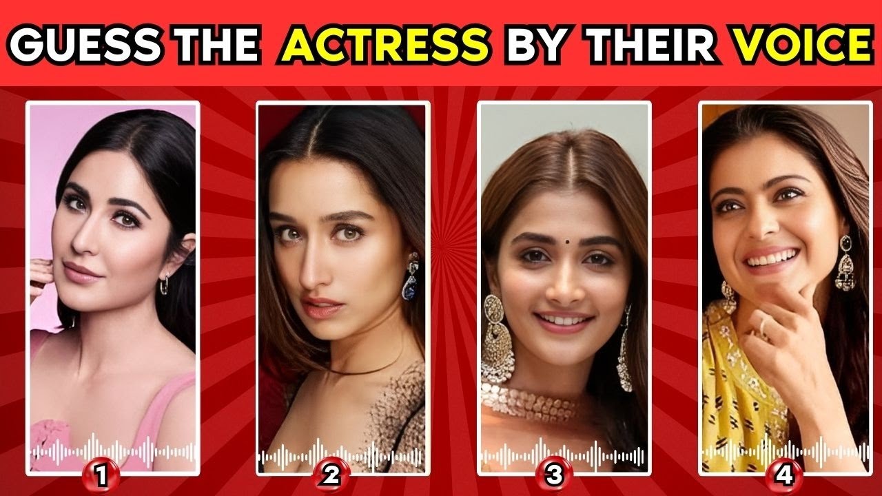 GUESS THE BOLLYWOOD ACTRESS BY THEIR VOICE ? 🎥 | Female Celeb  🎬| Who's the Movie Bollywood Voice ?