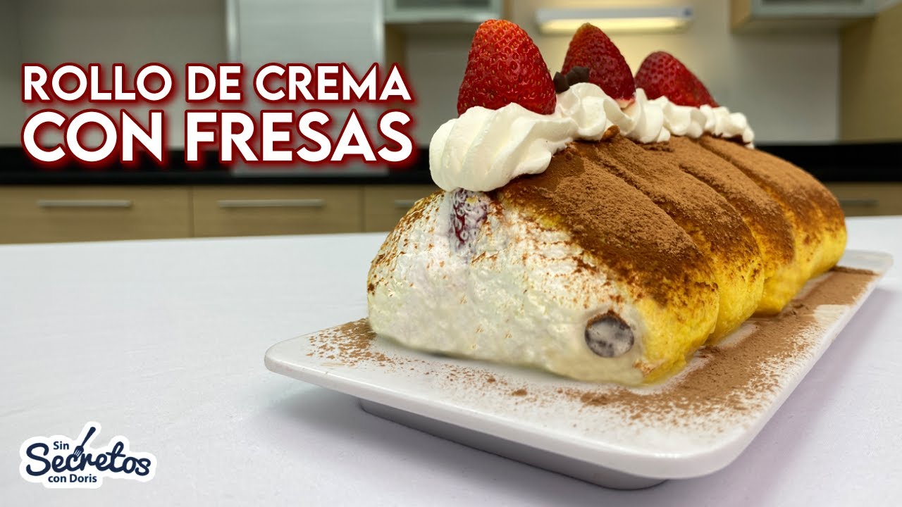 ROLLO DE CREMA CON FRESAS! LIVE!