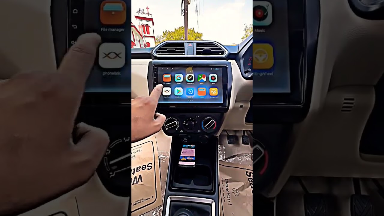 Android Stereo + 4 Sony Speakers + UHD Camera + Kracker’s basetube fitted in Dzire Tour 2023