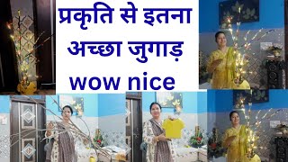 प्रकृति से मिला इतना अच्छा जुगाड़ आप भी जरूर बनाएं, new DIY ideas#diy#reuse #homedecor #viral video 