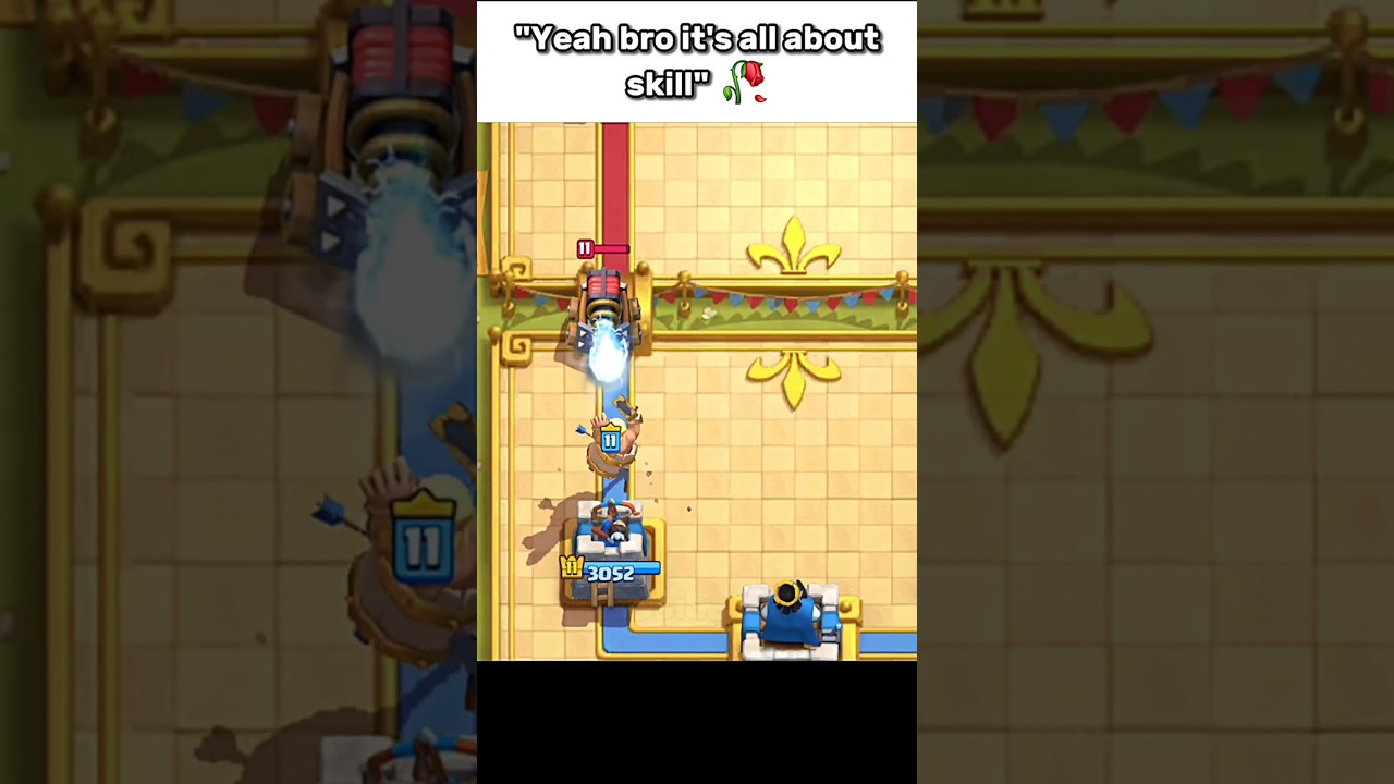 It's all about skill 🥀😭#clashroyale #shorts