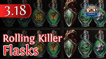 Rolling Your Life, Mana & Utility Flasks for Big Gains | Path of Exile 3.18 Sentinel League