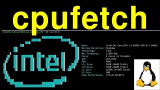 Conocer Las Características Del Procesador Con Cpufetch Comandos Linux V175