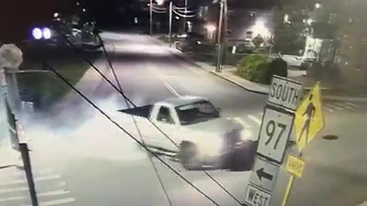 SURVEILLANCE VIDEO State police seek 'donut'driving suspect in