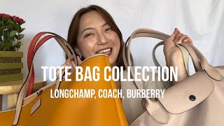 TOTE BAG Collection for Work, School, & Travel|Coach Longchamp Le Pliage Burberry Chloe