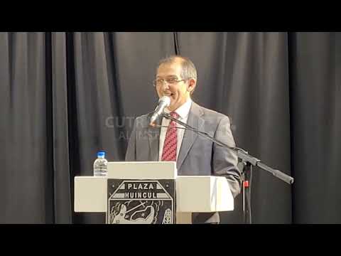 El discurso de Gustavo Suárez, intendente saliente de Plaza Huincul