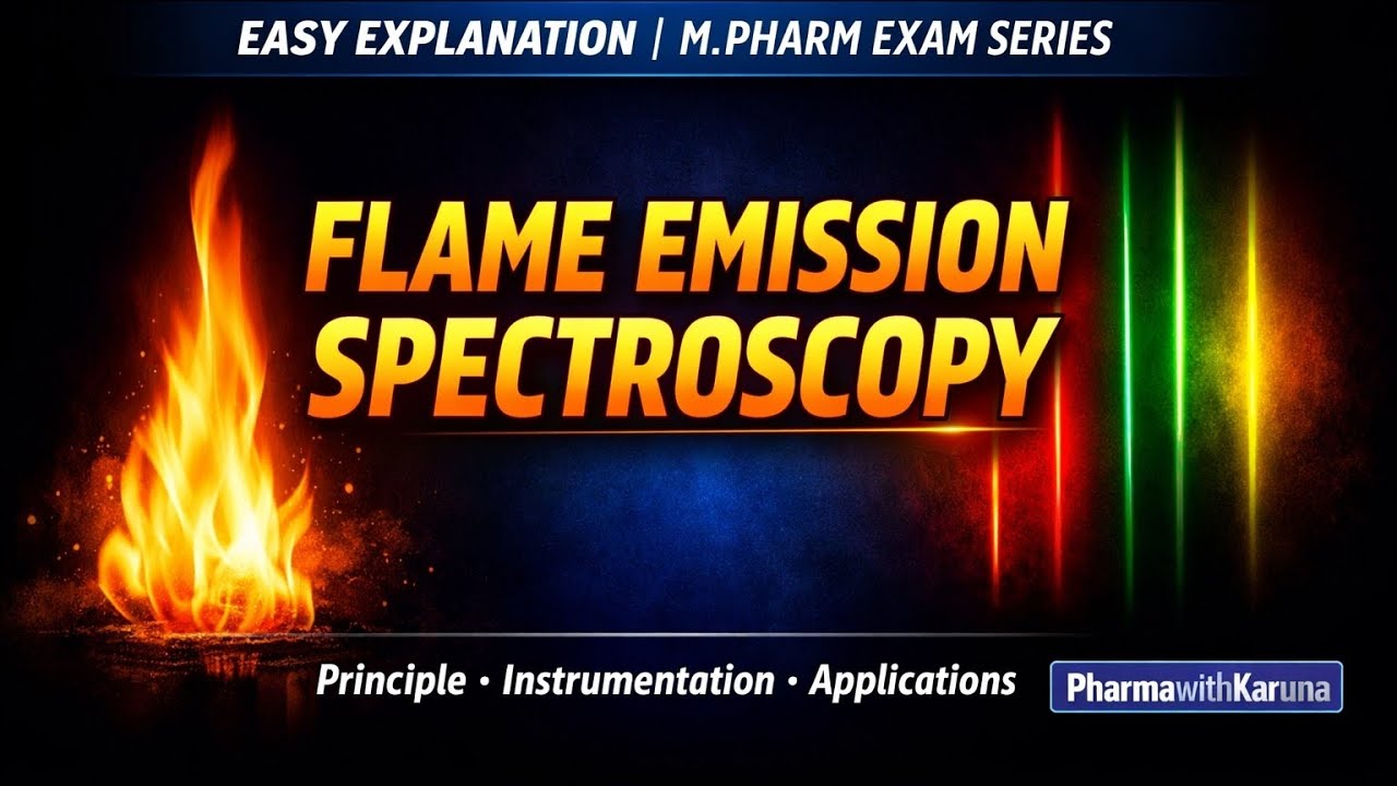 Flame Emission Spectroscopy | Principle, Instrumentation & Applications | M.Pharm Exam Series