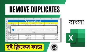 How To Find And Remove Duplicate Data In MS Excel 2023 Bangla || MS Excel Bangla Tutorial 2023