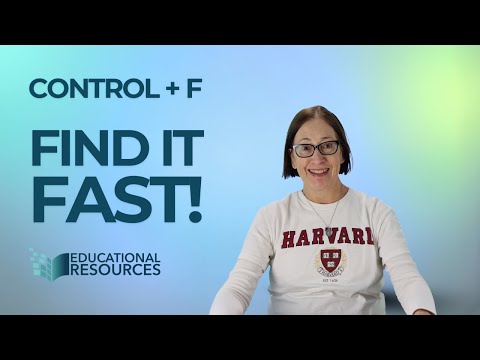 Ctrl F Find it Fast - APS Quick Tip #176