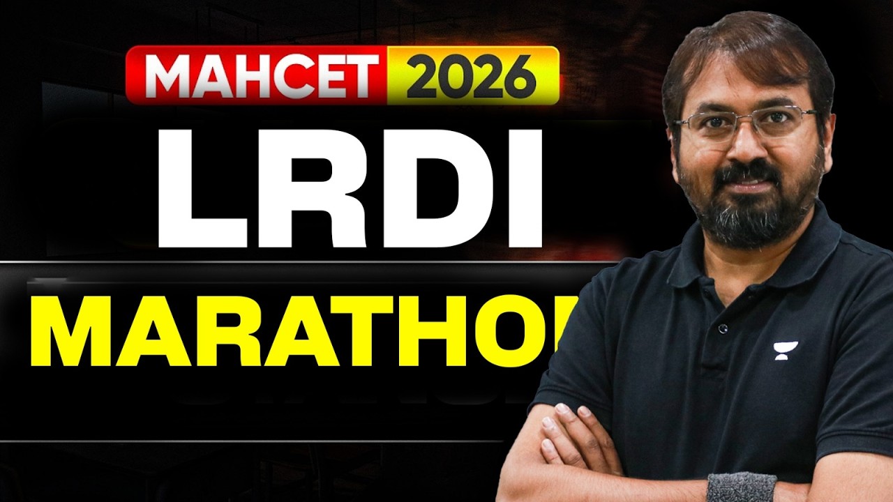MAHCET 2026 LRDI Marathon 🔥 | Complete Logical Reasoning Session - YouTube
