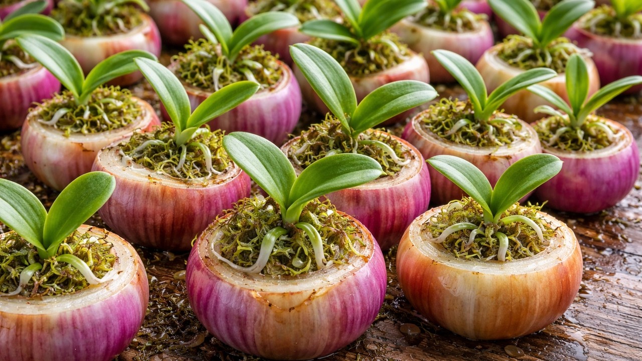 Propagating Orchids Using Onions – Dense Roots in 7 Days – Anyone Can Do It
