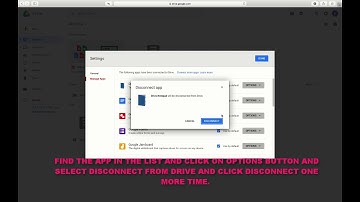 HOW TO UNINSTALL OR DISCONNECT GOOGLE DRIVE APPS IN GOOGLE DRIVE