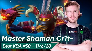 Cr1t SHADOW SHAMAN SUPPORT 4 Pos | Dota 2 7.35c Pro Gameplay