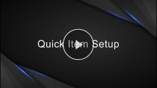 Quick Item Setup in Aldelo Express